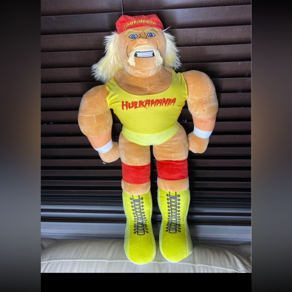 WWE WWF Plush Wrestling Buddies Hulk Hogan Hulkamania 26”